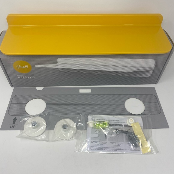 🎄Sabi Yellow Floating Shelf W17.7 X H3 X D5.7 in - Picture 5 of 8